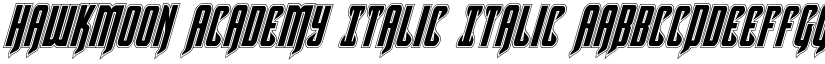 Hawkmoon Academy Italic Italic font