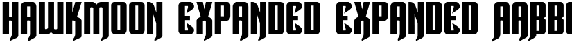 Hawkmoon Expanded Expanded font