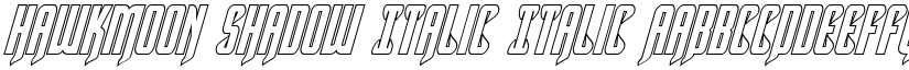 Hawkmoon Shadow Italic Italic font