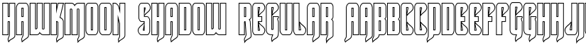 Hawkmoon Shadow Regular font