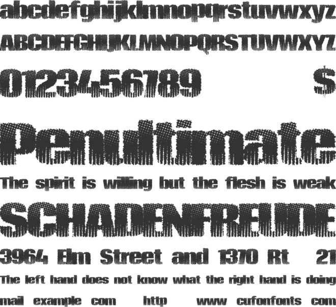 PirateZombie font preview