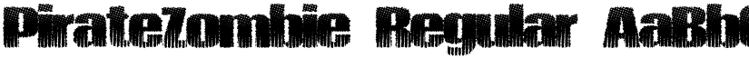 PirateZombie Regular font