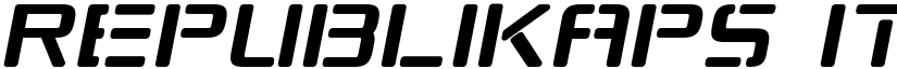 Republikaps Italic font