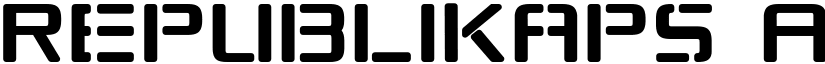 Republikaps font