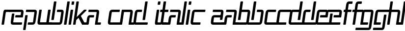 Republika Cnd Italic font