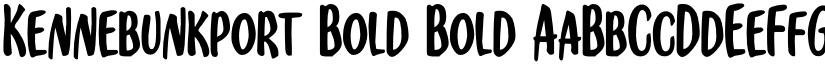 Kennebunkport Bold Bold font