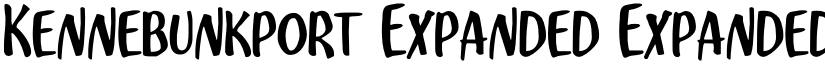 Kennebunkport Expanded Expanded font