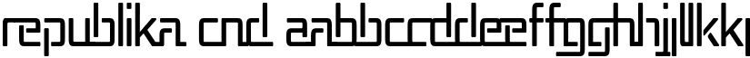 Republika Cnd font