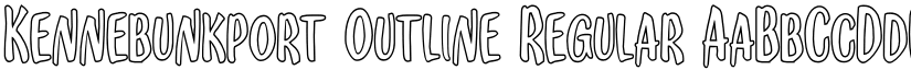 Kennebunkport Outline Regular font