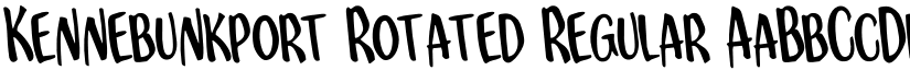 Kennebunkport Rotated Regular font