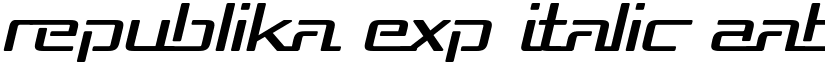 Republika Exp Italic font