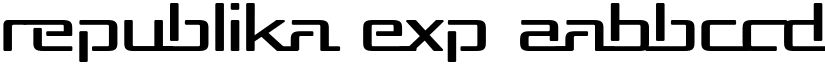Republika Exp font