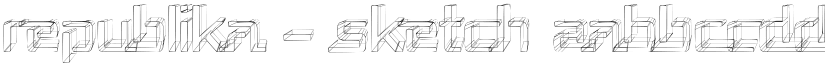 Republika - Sketch font