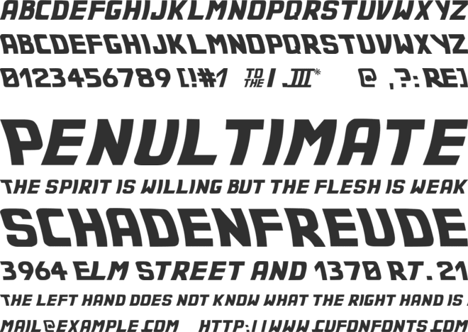 Back to the Future 2002 font preview