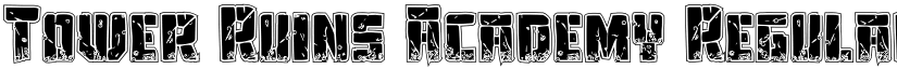Tower Ruins Academy Regular font
