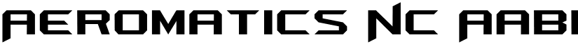Aeromatics NC font