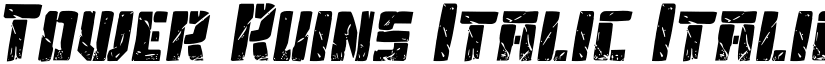 Tower Ruins Italic Italic font
