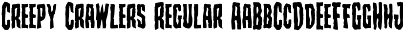 Creepy Crawlers Regular font