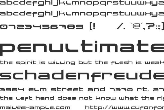 Spaceman font preview