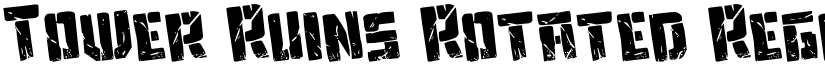 Tower Ruins Rotated Regular font