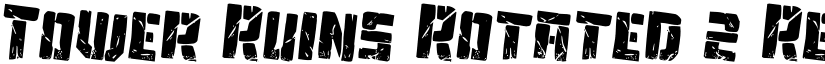 Tower Ruins Rotated 2 Regular font