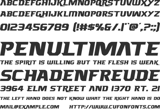 Borgsquad font preview