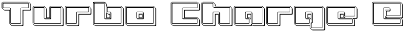 Turbo Charge Engraved Regular font