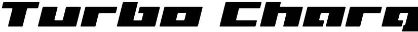 Turbo Charge Expanded Italic Expanded Italic font