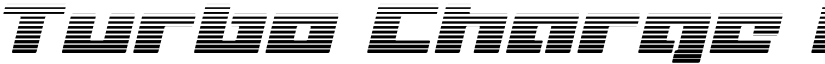 Turbo Charge Gradient Italic Italic font