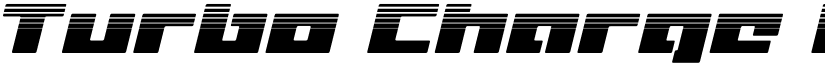 Turbo Charge Halftone Italic Italic font