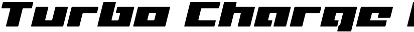 Turbo Charge Italic Italic font