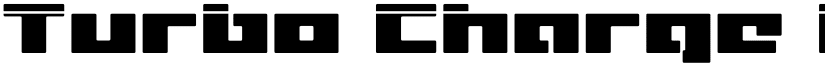 Turbo Charge Laser Regular font