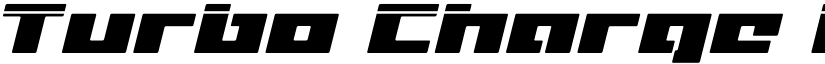 Turbo Charge Laser Italic Italic font