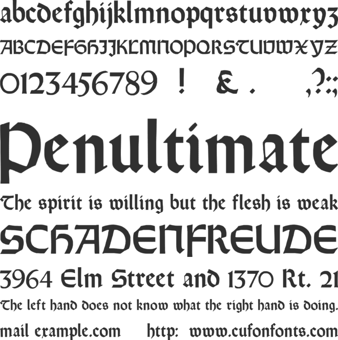 Orotund font preview