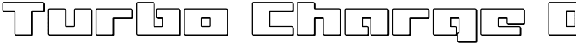 Turbo Charge Outline Outline font