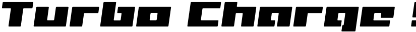 Turbo Charge Semi-Italic Semi-Italic font