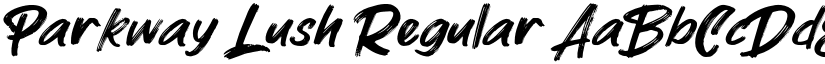 Parkway Lush Regular font