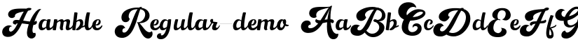 Hamble Regular-demo font
