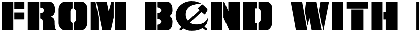 From BOND With Love Expanded Expanded font