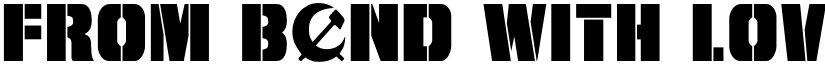 From BOND With Love Regular font