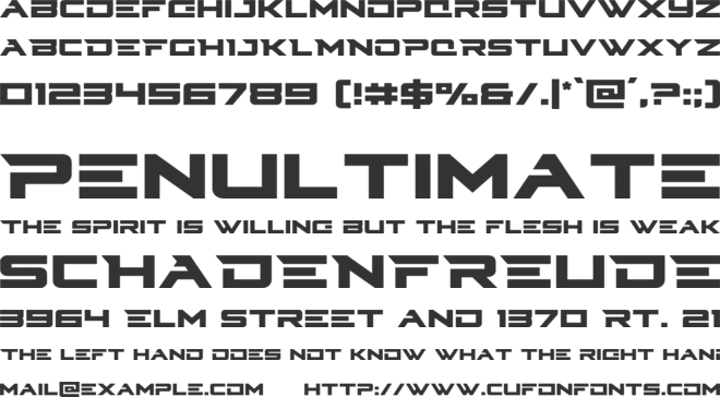 Cyberdyne font preview