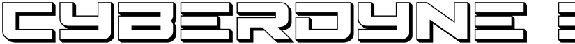 Cyberdyne 3D Regular font