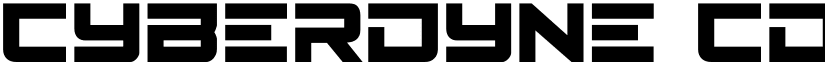 Cyberdyne Condensed Condensed font