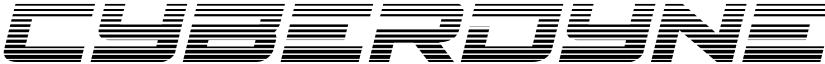 Cyberdyne Gradient Italic Italic font