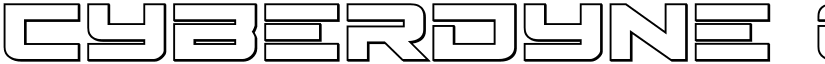 Cyberdyne Outline Outline font
