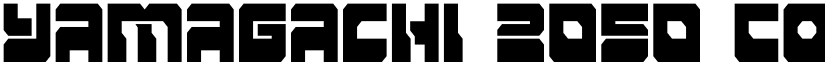 Yamagachi 2050 Condensed Condensed font