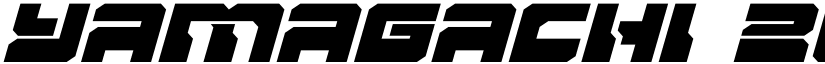 Yamagachi 2050 Expanded Italic Expanded Italic font