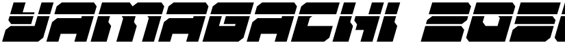 Yamagachi 2050 Laser Italic Italic font