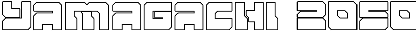 Yamagachi 2050 Outline Outline font