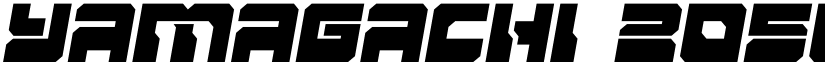 Yamagachi 2050 Semi-Italic Semi-Italic font